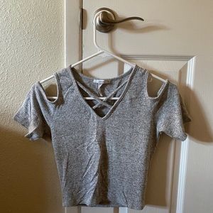 Grey stylish top